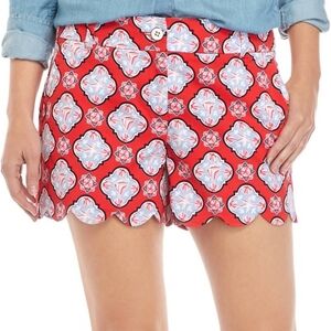 NWT Crown & Ivy Shelby Scalloped Shorts
